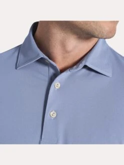 Peter Millar Solid Stretch Mesh Polo