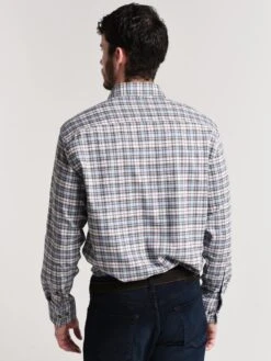 Peter Millar Allman Performance Plaid Flannel Sport Shirt -Standrews Links Officials Store mf18ew62sl cottagebluealt2