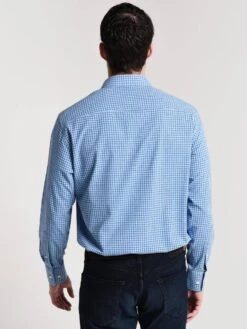 Peter Millar Hills Performance Cotton Touch Sport Shirt -Standrews Links Officials Store mf18ew70sl plazabluealt2