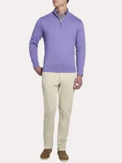 Peter Millar Crown Comfort Interlock 1/4 Zip -Standrews Links Officials Store mf18k40 auroraalt3
