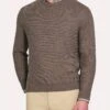 Peter Millar Raglan Crew With Suede Elbow Patches