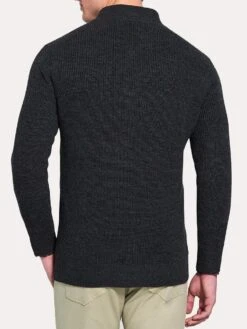 Peter Millar Mountainside 1/4 Zip With Shoulder Detail -Standrews Links Officials Store mf18s90 blackalt1