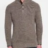 Peter Millar Men's Mountain Button Mock Sweater