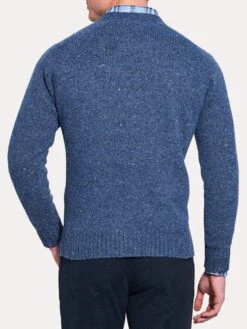 Peter Millar Crown Vintage Saddle Shoulder Crew -Standrews Links Officials Store mf18s97 atlanticbluealt1