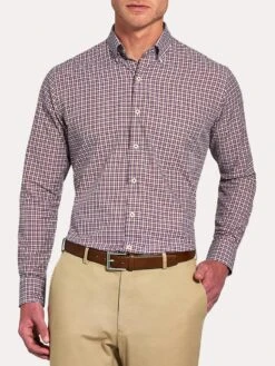 Peter Millar Crown Finish Albertville Check Sport Shirt