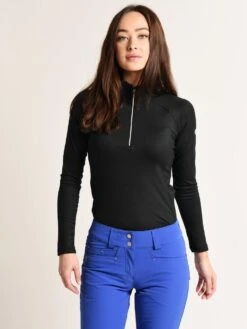 Descente Women's Gabby Baselayer T-Neck -Standrews Links Officials Store mgb01w bk 858fb5ba a909 446f b8a2 9e571a26e640