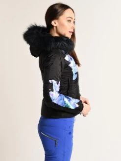 Descente Women's Hana Fur Jacket -Standrews Links Officials Store mgk02f 99sbkalt3