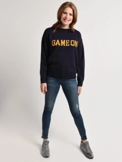 English Factory Game On Sweater -Standrews Links Officials Store mk1035t navyalt1