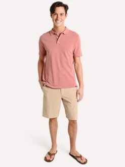 Faherty Brand Men's Washed Pique Polo -Standrews Links Officials Store mks1968 vintageredalt1