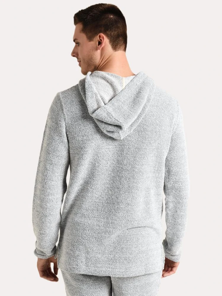 Faherty Brand Backloop Jacquard Hoodie Poncho 4 Faherty Brand Backloop Jacquard Hoodie Poncho - Image 4