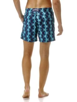 Vilebrequin Men's Graphic Fishes Moorea Swimsuit -Standrews Links Officials Store moo7004e 356 navyalt1