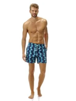 Vilebrequin Men's Graphic Fishes Moorea Swimsuit -Standrews Links Officials Store moo7004e 356 navyalt2