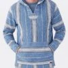 Faherty Terry Baja Poncho Montauk Blue Serape