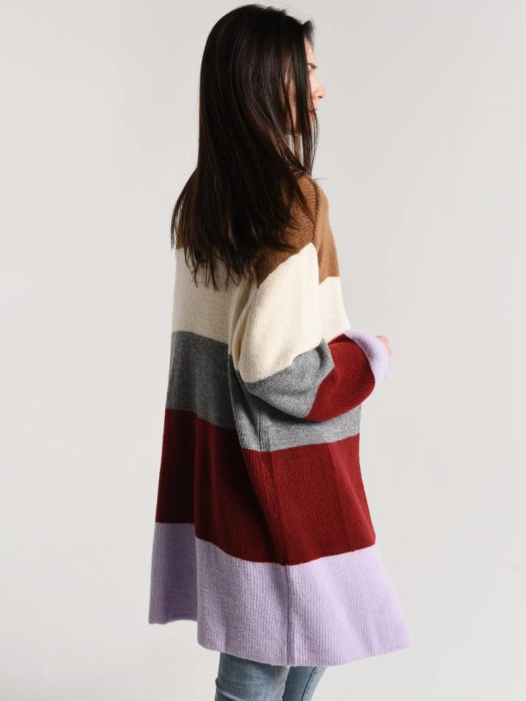 Moon River Bubble Sleeve Oversized Cardigan 3 Moon River Bubble Sleeve Oversized Cardigan - Image 3