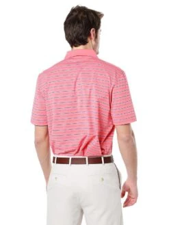 Peter Millar Men's Barracuda Stripe Stretch Jersey Polo -Standrews Links Officials Store ms16ek20 guavaalt2