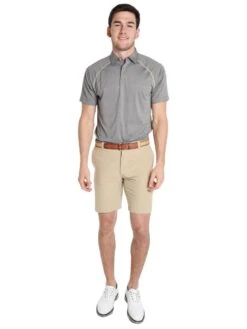 Peter Millar Men's Amsterdam Technical Polo With Contrast Stitching -Standrews Links Officials Store ms18ek98a smokealt3