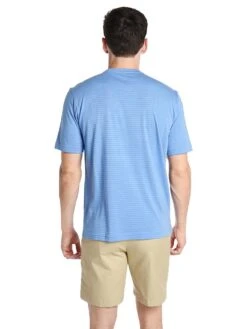 Peter Millar Men's Seaside Stripe Pocket Tee -Standrews Links Officials Store ms18k68 bonnetalt2