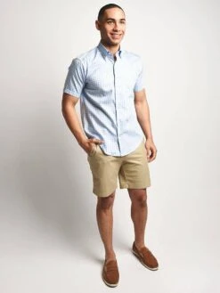 Peter Millar Crown Soft Carlsplaid Sport Shirt -Standrews Links Officials Store ms18w115nbs tarheelbluealt1