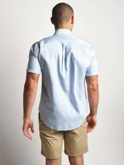 Peter Millar Crown Soft Carlsplaid Sport Shirt -Standrews Links Officials Store ms18w115nbs tarheelbluealt3