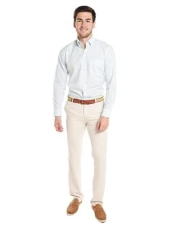 Peter Millar Men's Crown Finish Wetland Tattersall Sport Shirt -Standrews Links Officials Store ms18w23nbl tarheelbluealt3