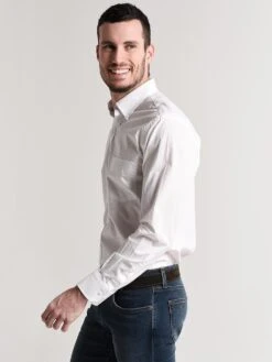 Peter Millar Men's Crown Vintage Solid Shirt -Standrews Links Officials Store ms18w41cvl whitealt1