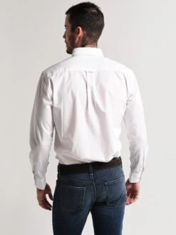 Peter Millar Men's Crown Vintage Solid Shirt -Standrews Links Officials Store ms18w41cvl whitealt2