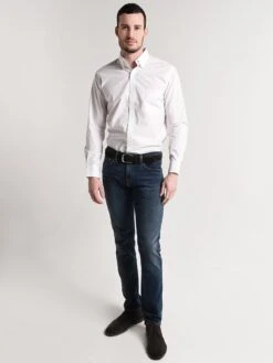 Peter Millar Men's Crown Vintage Solid Shirt -Standrews Links Officials Store ms18w41cvl whitealt3