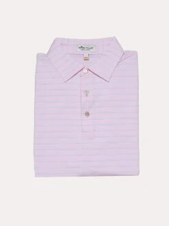 Peter Millar Luna Stripe Stretch Jersey Polo Sean Collar