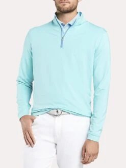 Peter Millar Men's Perth Stretch Melange Quarter-Zip