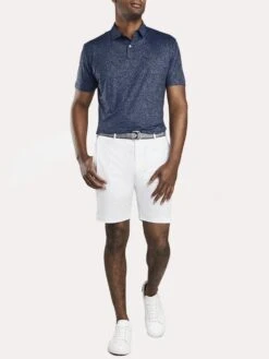 Peter Millar Men's Crown Crafted Dizzy Printed Floral Performance Polo -Standrews Links Officials Store ms19ek507s navyalt2