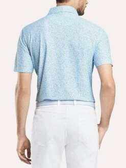 Peter Millar Men's Lyon Printed Fish Stretch Mesh Polo -Standrews Links Officials Store ms19ek54s oasisalt1