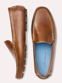 Peter Millar Men's Havana Venetian Driver -Standrews Links Officials Store ms19f13 lightbrownalt2