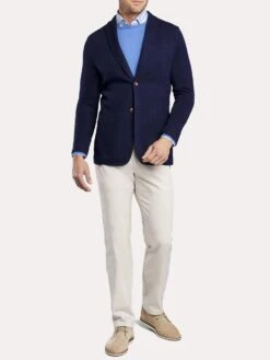 Peter Millar Men's Spring Knit Blazer -Standrews Links Officials Store ms19j10 navyalt2