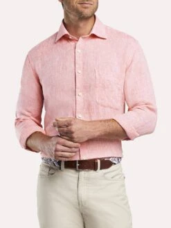 Peter Millar Crown Cool Linen Shirt -Standrews Links Officials Store ms19w04csl lanai b30738bf e263 4e8a b711 d36de89c05de