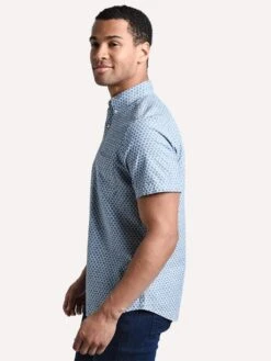 Faherty Brand Men's Short-Sleeve Everyday Button-Down Shirt -Standrews Links Officials Store mws1988 fishscalereduxalt1