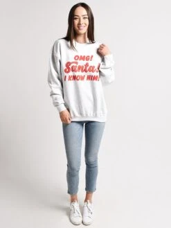 Charlie Southern OMG Santa SS Sweatshirt -Standrews Links Officials Store omgsantass greyalt3