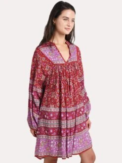 Modernsoul Nancy Mini Dress -Standrews Links Officials Store s 01219n redandpinkalt2