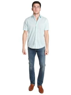 Zachary Prell Nolan Short Sleeve Shirt -Standrews Links Officials Store s18s060ps mintalt1