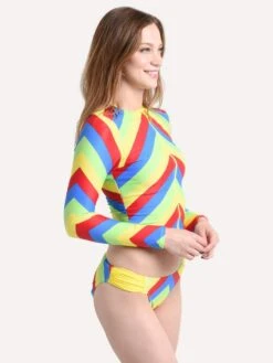 Perfect Moment Chevron Rash Guard -Standrews Links Officials Store s19w022 citronalt2