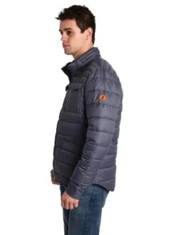 Save The Duck Men's Giga Full Zip Jacket -Standrews Links Officials Store s3335b charcoalgreyalt1