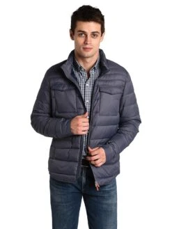 Save The Duck Men's Giga Full Zip Jacket -Standrews Links Officials Store s3335b charcoalgreyalt3