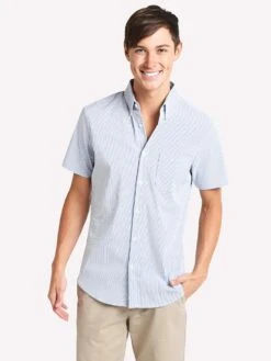 Mizzen + Main Bannard Short Sleeve Trim Fit Shirt