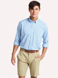 Oxford Howell Long Sleeve Gingham Performance Shirt
