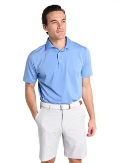Peter Millar Men's Halford Stripe Stretch Jersey Polo
