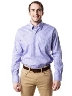 Peter Millar Men's Seaside Pane Sports Shirt