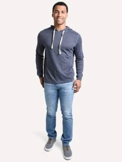 The Normal Brand Men's Hamlin Jersey Hoodie -Standrews Links Officials Store ss19cjh navyalt3
