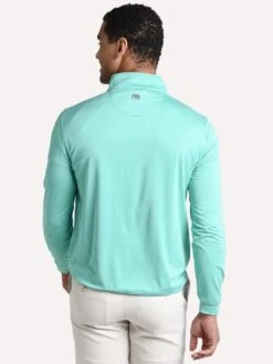 The Normal Brand Men's Performance Quarter Zip Pullover -Standrews Links Officials Store ss19pfq bluehazealt2