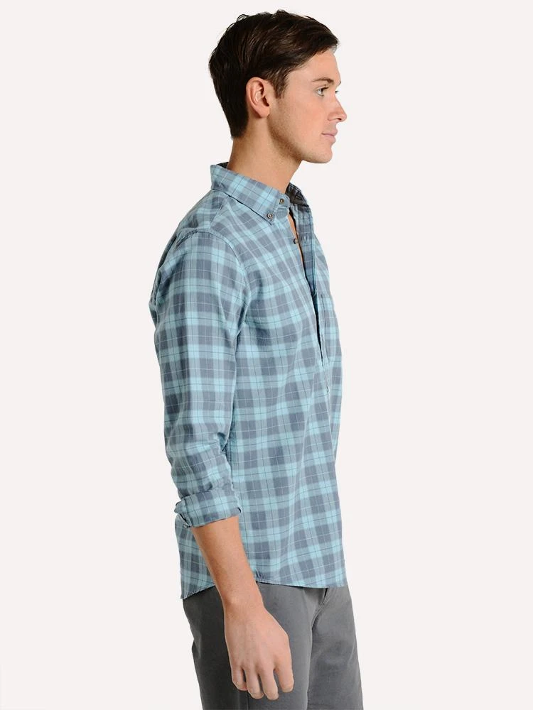 The Normal Brand Men's Two Tone Check Button Down Shirt 3 The Normal Brand Men's Two Tone Check Button Down Shirt - Image 3