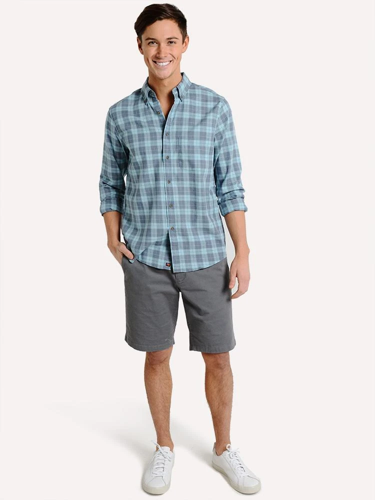 The Normal Brand Men's Two Tone Check Button Down Shirt 5 The Normal Brand Men's Two Tone Check Button Down Shirt - Image 5