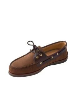 Sperry Gold Top Sider A/O 2 Eye Boat Shoe -Standrews Links Officials Store sts10216 brown bucbrownalt2